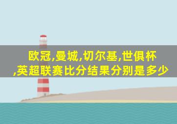 欧冠,曼城,切尔基,世俱杯,英超联赛比分结果分别是多少