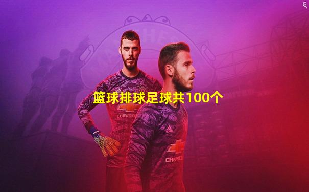 篮球排球足球共100个