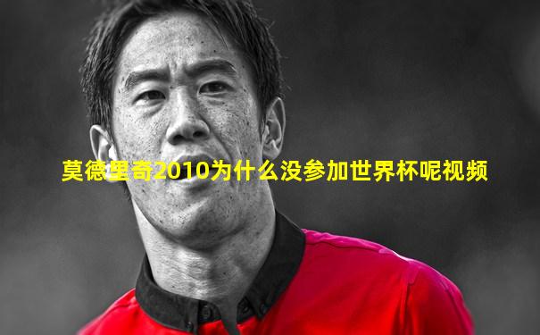 莫德里奇2010为什么没参加世界杯呢视频